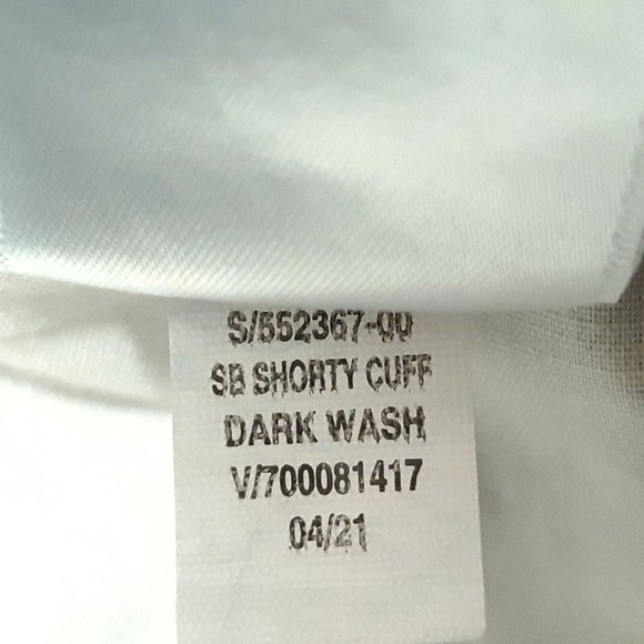 Old Navy Shorts Girls 12 Blue Cuffed Dark Wash 27 in Adjustable Waist New - Picture 9 of 9